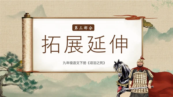 九年级语文下册项羽之死说课PPT课件
