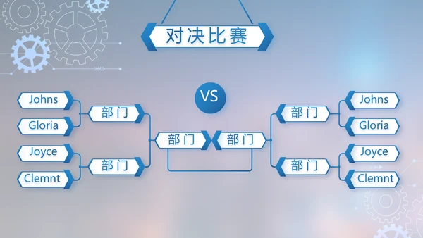 蓝色大气项目工作情况汇报计划PPT