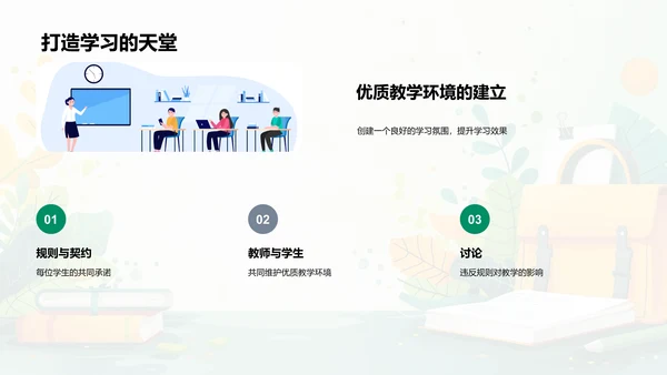 规则遵守与学习效率PPT模板