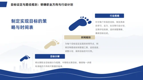 人生道路大学生职业生涯规划通用PPT模板