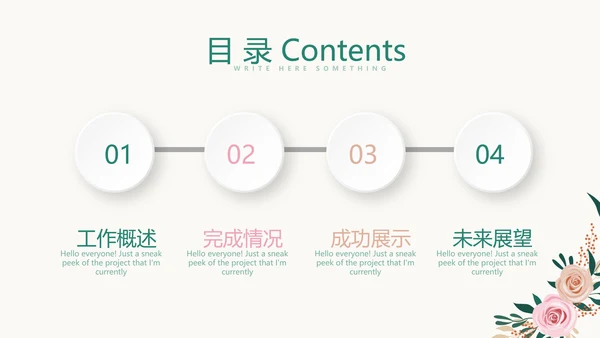 简约水彩风美容护肤宣传动态PPT