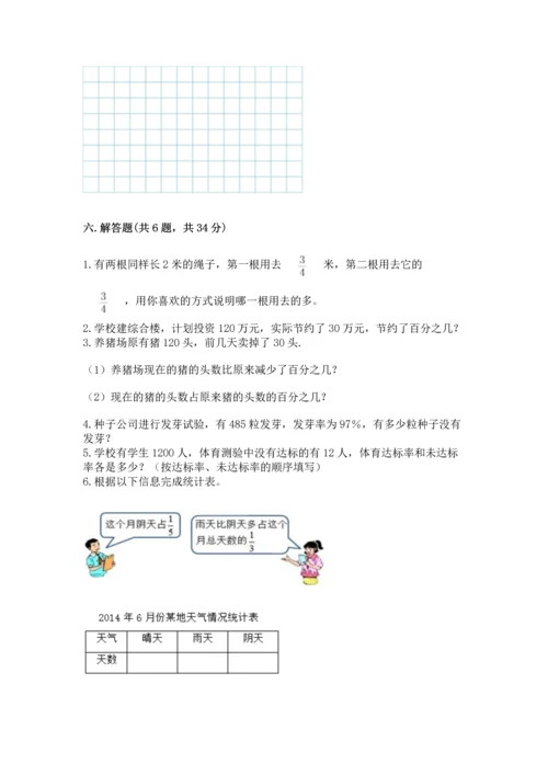 人教版六年级上册数学期末模拟卷含下载答案.docx