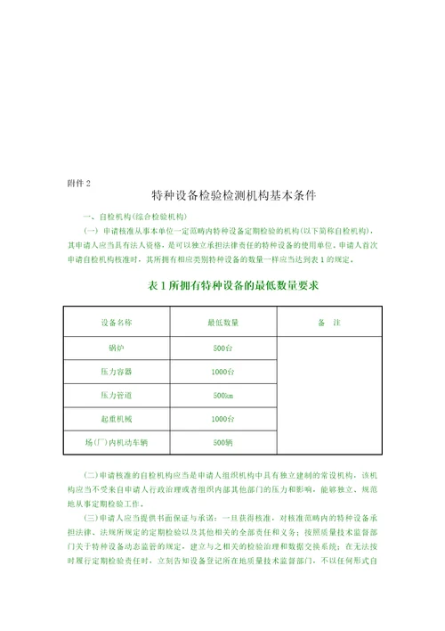 特种设备检验检测机构核准规则DOC44页