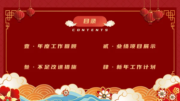 如虎添翼虎年主题年终工作总结PPT模板