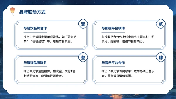 蓝色中国风传承文化+创新活动PPT模板