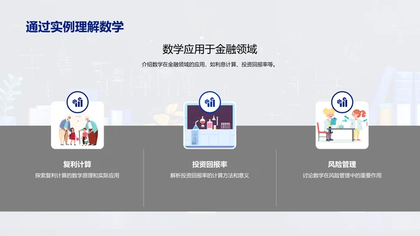 数学在生活中的应用PPT模板