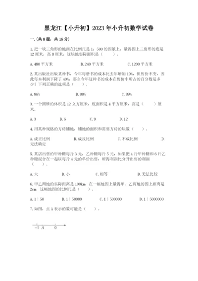 黑龙江【小升初】2023年小升初数学试卷及参考答案（精练）.docx