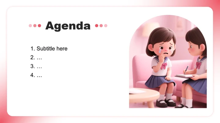 粉色3D小清新风班委竞选演讲PPT主题模板