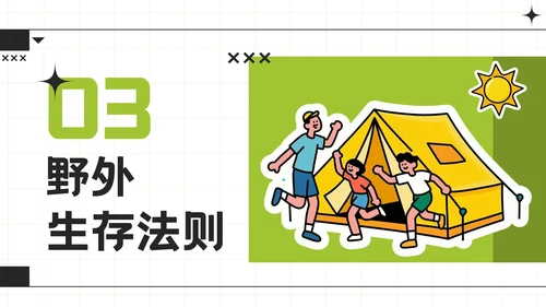 黄绿色潮流风暑期旅游计划模板