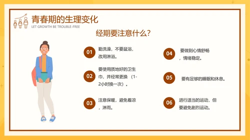 中小学生青春期健康教育成长PPT模板