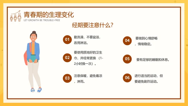 中小学生青春期健康教育成长PPT模板