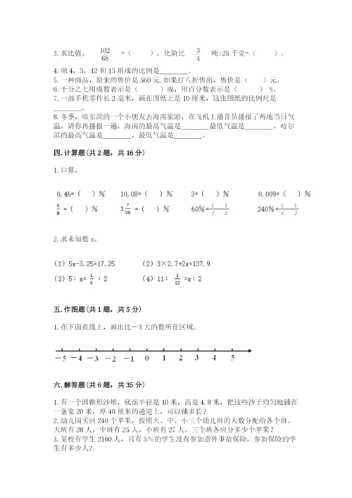 人教版六年级下册数学期末测试卷（夺冠系列）word版.docx