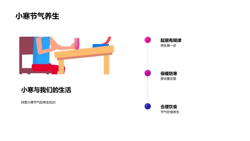 小寒节气科普讲座PPT模板