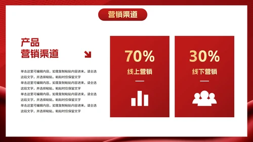 红金奢华项目销售计划PPT模板