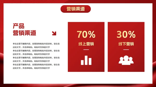 红金奢华项目销售计划PPT模板