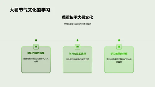 大暑节气文化解读PPT模板