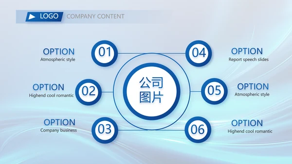 蓝色大气项目汇报介绍工作总结动态PPT模板