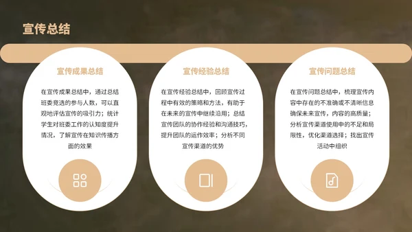 深绿色卡通风班委竞选演讲PPT