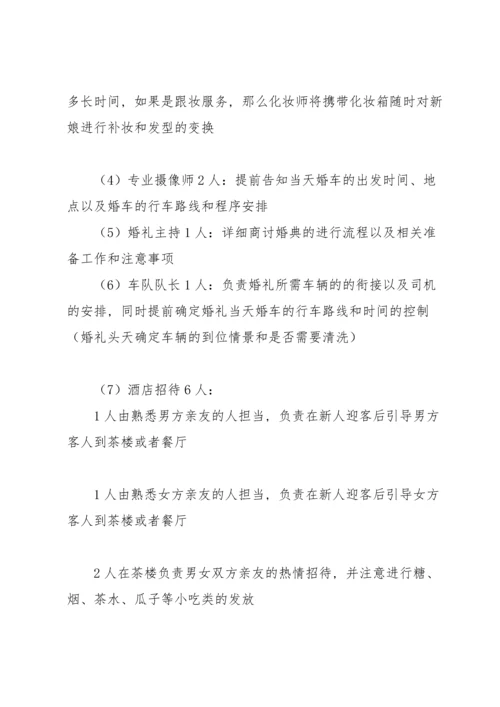 虎年浪漫的婚礼策划方案.docx