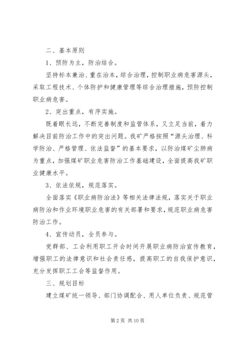 职业病危害防治规划、年度计划和实施方案(最新) (4).docx