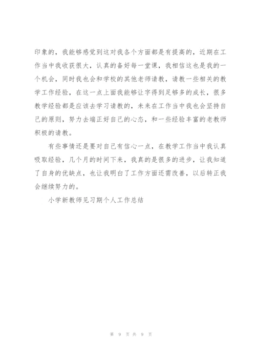 小学新教师见习期个人工作总结5篇.docx