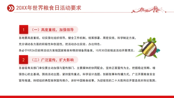 世界粮食日宣传介绍通用PPT课件模板