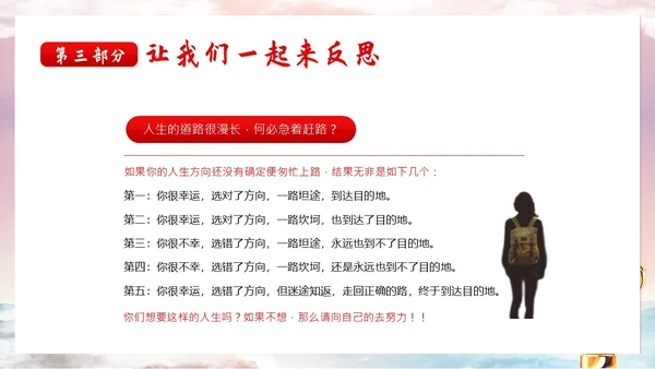 学会坚持永不放弃主题班会PPT课件