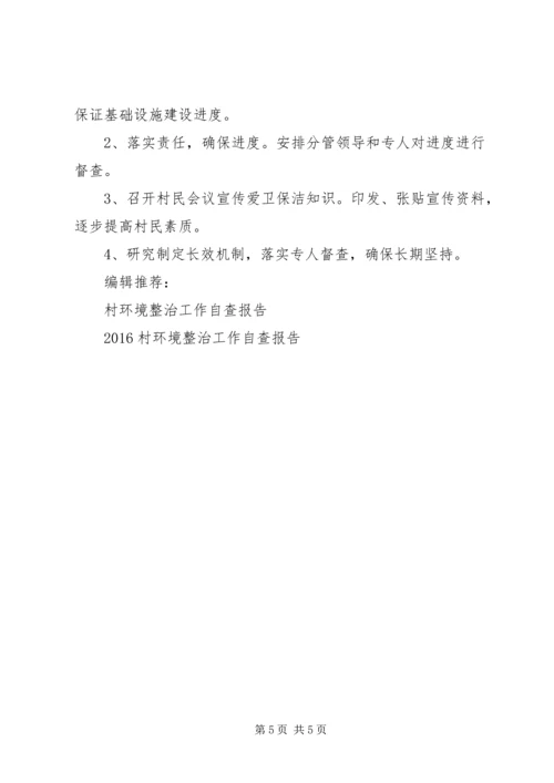 乡镇环境整治工作自查报告.docx