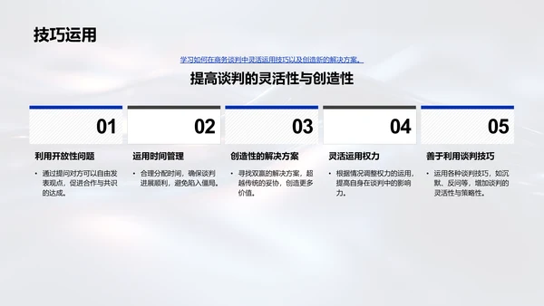 商谈技巧实战讲座PPT模板