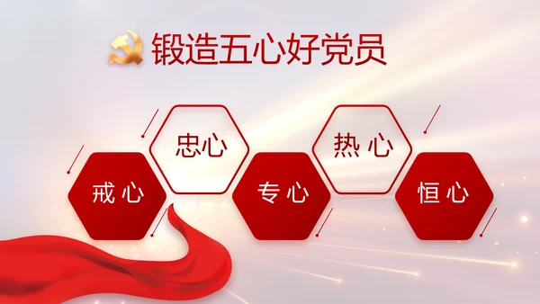 党支部党员大会年终工作总结动态PPT