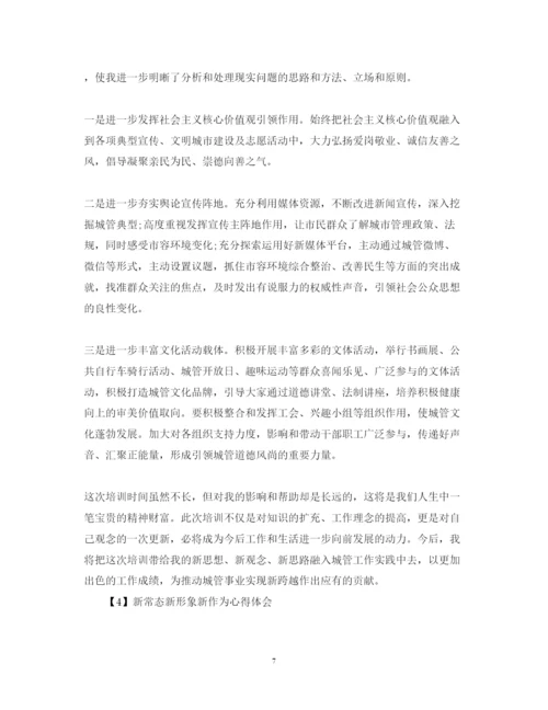 精编新常态新形象新作为心得体会范文2.docx