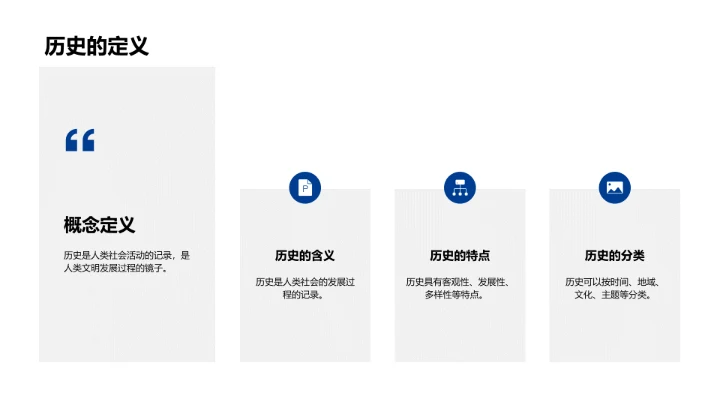 历史现实对照PPT模板