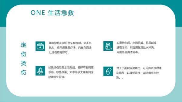 简约卡通医疗急救知识讲座