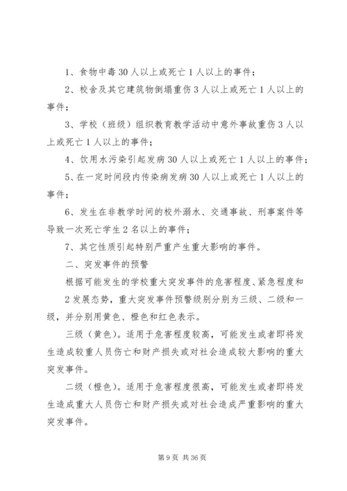学校处置学校突发性重大事件应急预案.docx
