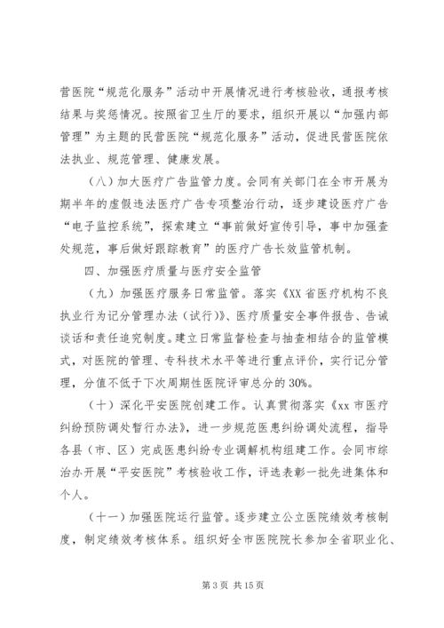 全市医疗服务监管工作要点 (2).docx