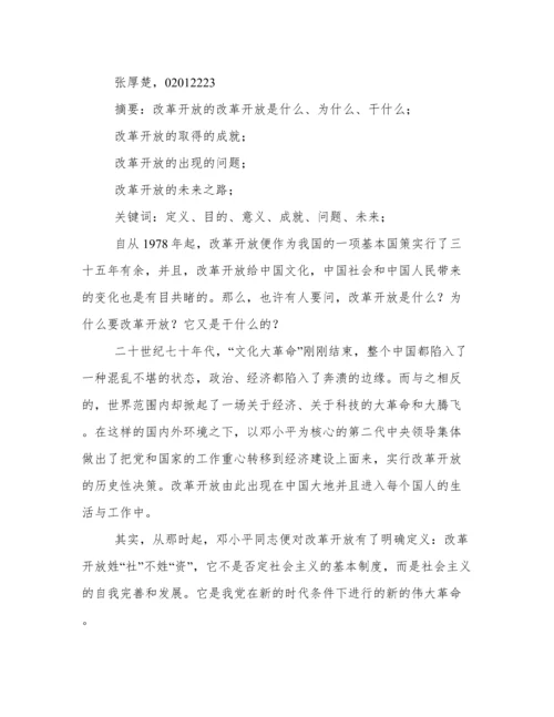 改革开放论文.docx