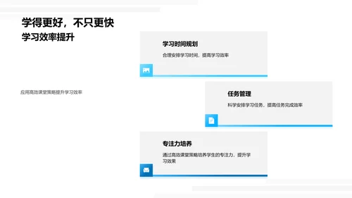 课堂策略提效报告PPT模板