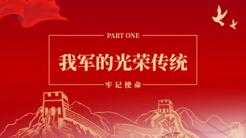 致敬中国军人,八一建军节教育宣传通用PPT