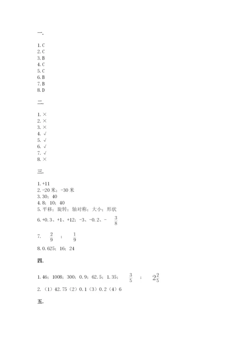 小学数学六年级下册竞赛试题附完整答案（夺冠系列）.docx