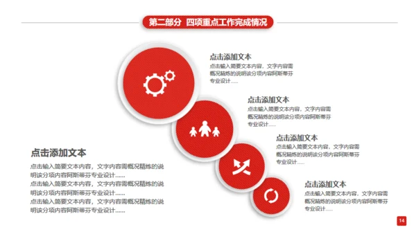 红色大气商务工作汇报通用PPT模板