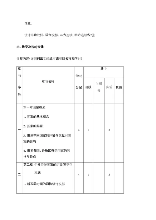 基础图案课程标准定稿版