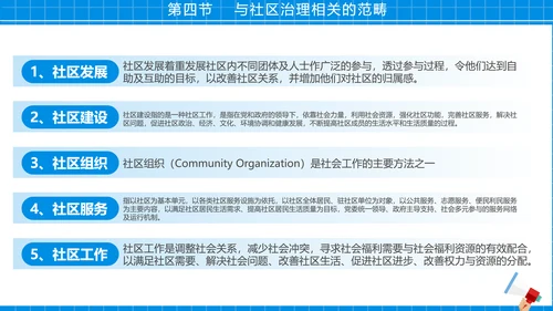 社区治理，社区街道办PPT模板