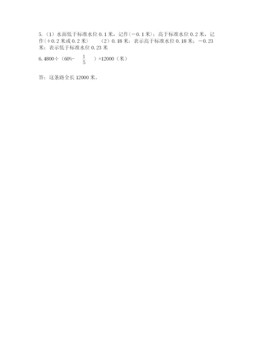 都兰县六年级下册数学期末测试卷审定版.docx