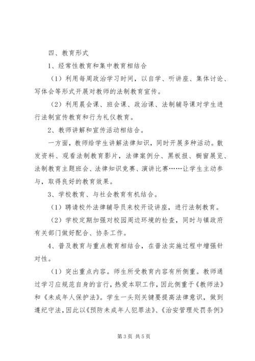 教育办法制教育工作计划.docx
