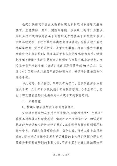 干部教育培训计划 (13).docx