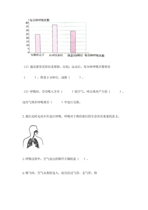 教科版四年级上册科学期末测试卷（实用）wod版