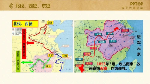 太平天国历史活动课件PPT模板