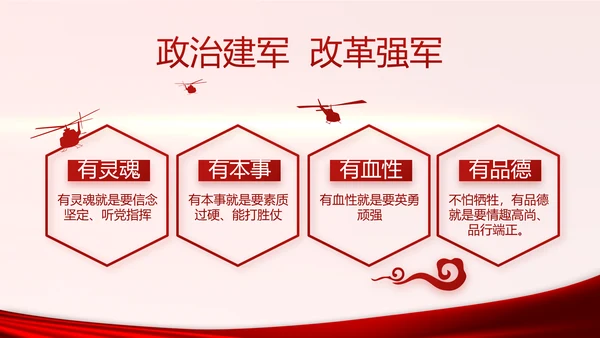 红色党建党支部年终述职报告学习教育动态PPT模板