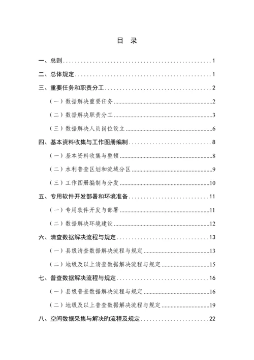 第一次全国水利普查数据处理工作标准细则.docx