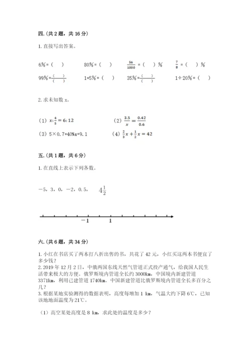 小学毕业班数学检测卷含答案（综合卷）.docx
